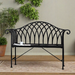 Donnington Outdoor Metal Bench, Black