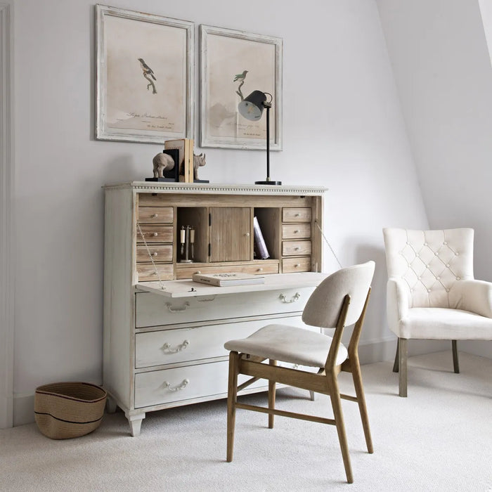 Berkeley Desk, Distressed White, Secretary 