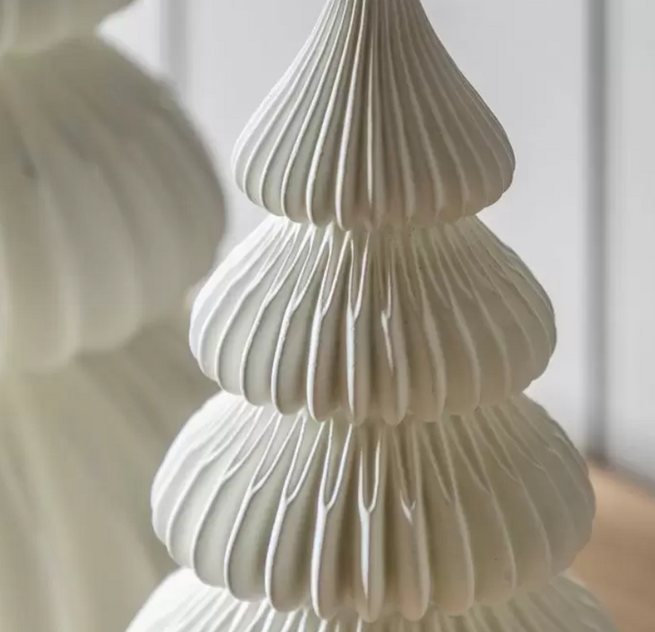 Pearly White Christmas Tree - Large 2pk