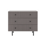 Buckhurst Grey Scalloped Chest of Drawers