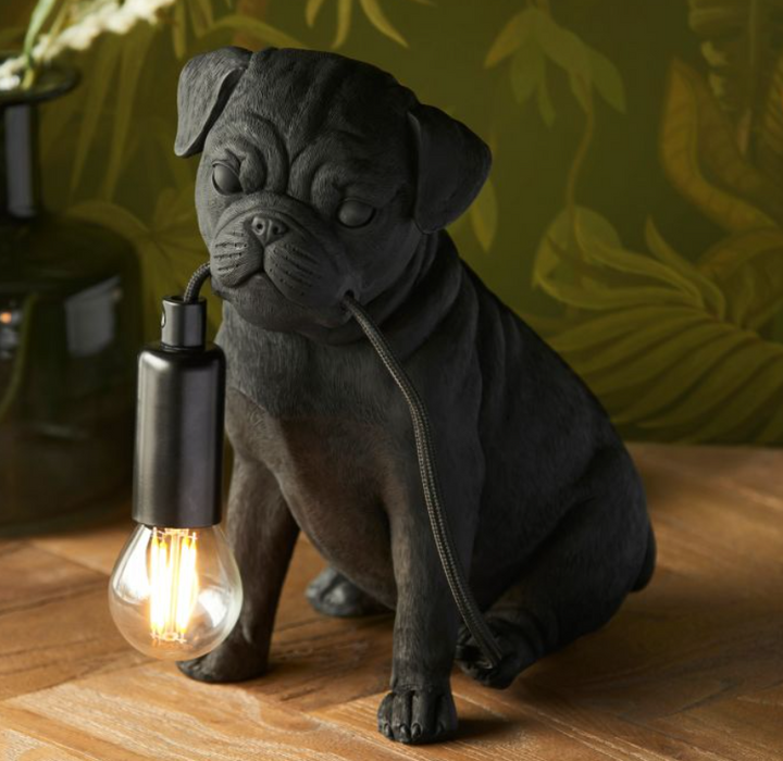 Adorable Black Puppy Table Lamp ( Due Back In 23/01/25 )