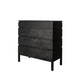 Boho Black Charcoal 4 Drawer Chest