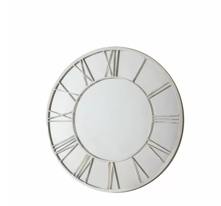 Longfield Outdoor Garden Mirror, Distressed White  (Dueback In 08/12/24