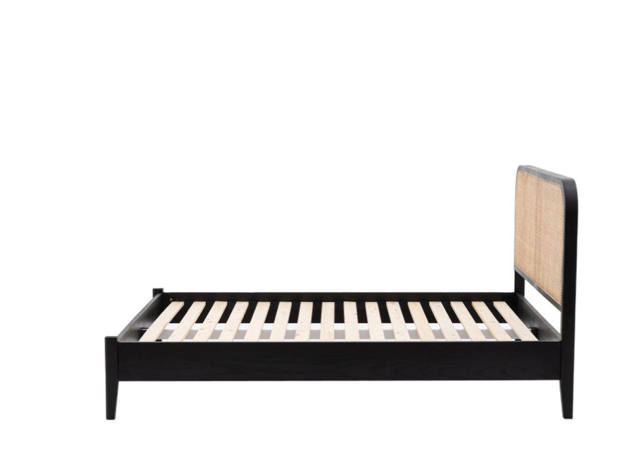 Skylar Natural Oak and Rattan Bedstead