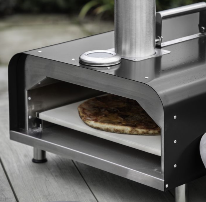 Renzo Outdoor Pizza Oven, Tabletop, Black, Stainless Steel