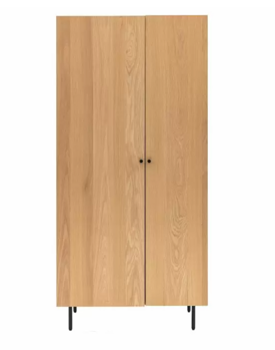 Lewison Contemporary Oak 2 Door Warbrobe