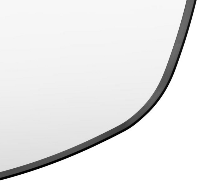 HolworthPebble-Shaped Black Frame Mirror