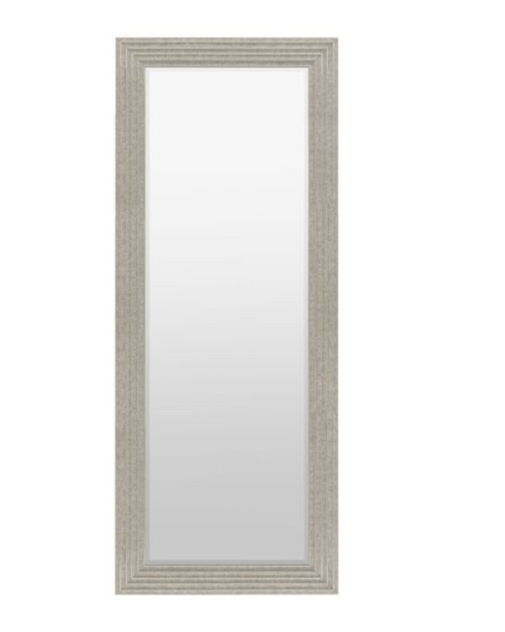 Whitechapel Rustic Silver Ridged Leaner Mirror