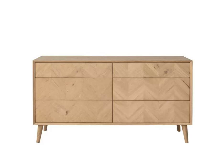 Milano Wooden 6 Drawer Chest