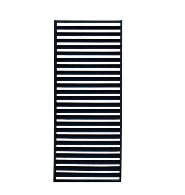 Messina Pergola Louvre Screen Small Black