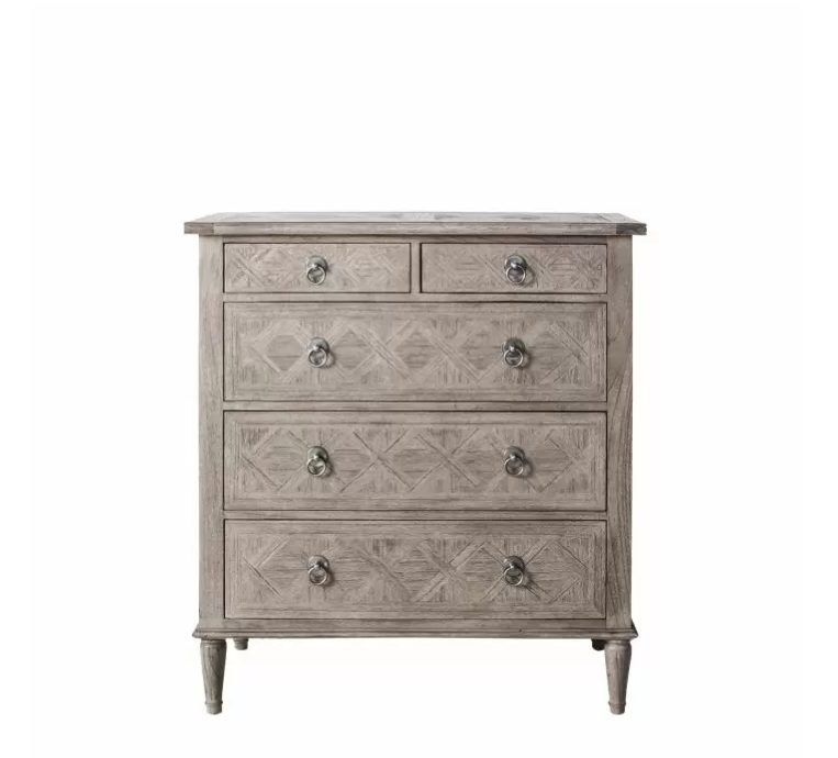 Mustique Wooden 5 Drawer Chest