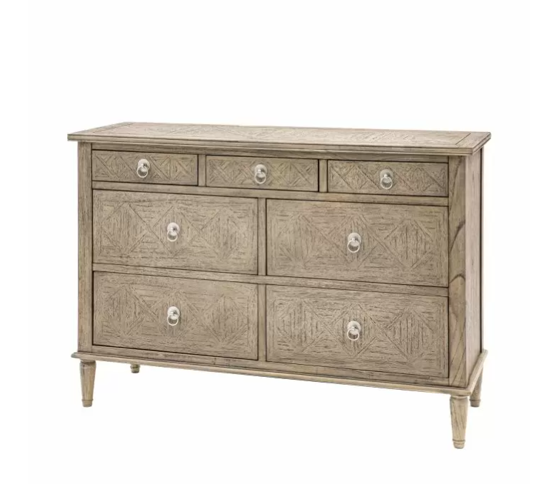 Monica Luxury French Style Wooden 7 Drawer Chest / Sideboard