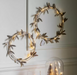 Mistletoe Wreath with LED Gold Large