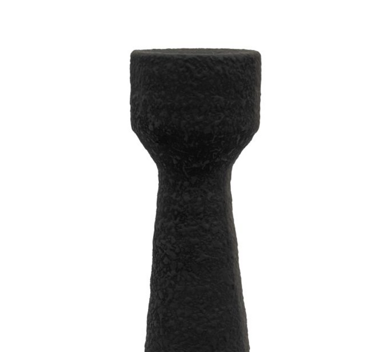 Luna Candlestick Small Black Set of