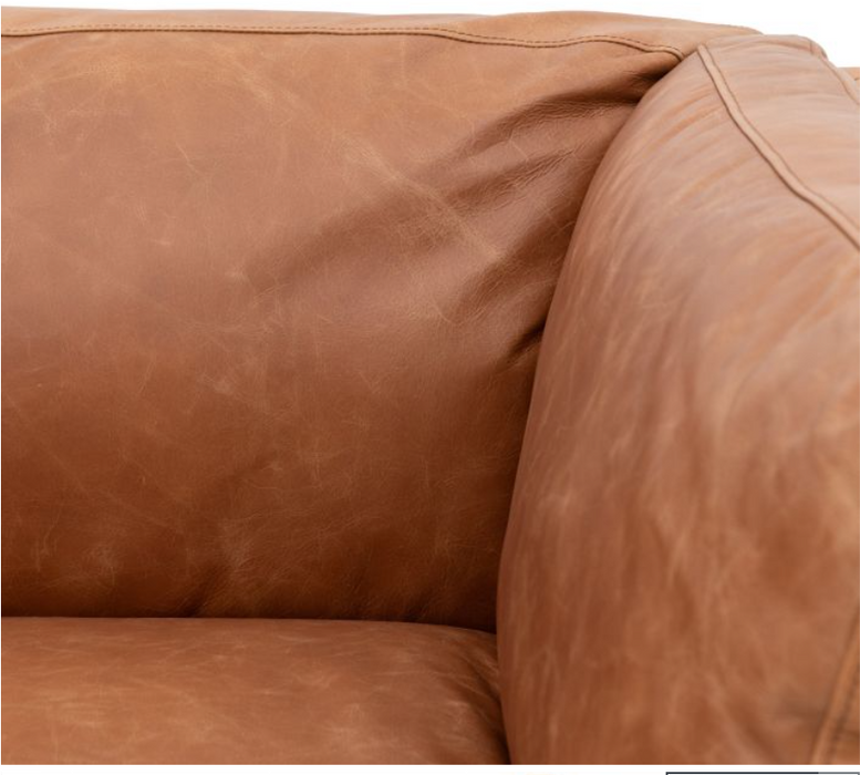 Elegant Brown Leather 3 Seater Sofa - Timeless Comfort and Style