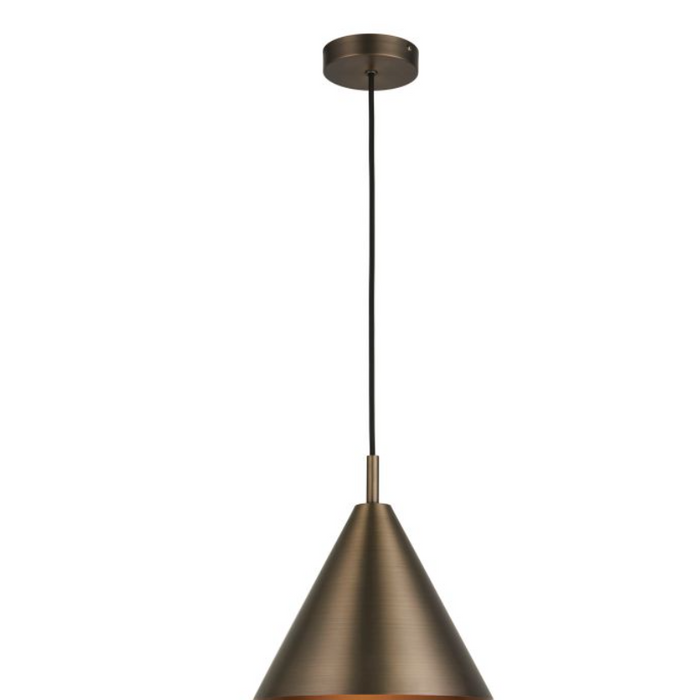 Cape Brushed Antique Bronze Pendant Light ( Due Back In 21/01/25 )