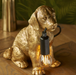 Labrador Puppy  Gold Table Lamp 