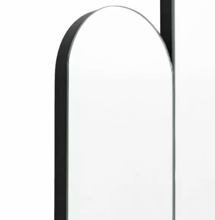 Mayfair Silver Mirror with Rounded Shape Strips