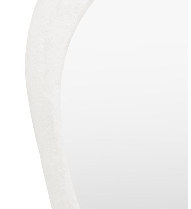 Como Pebble Industrial Organic Round Mirror