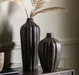 Kya Aluminium Vases Set of Two Antiqued Bronze Finish