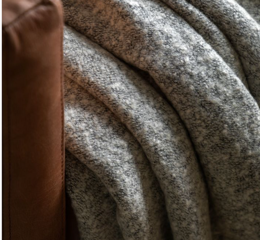 Melange Acrylic Dark Grey Throw