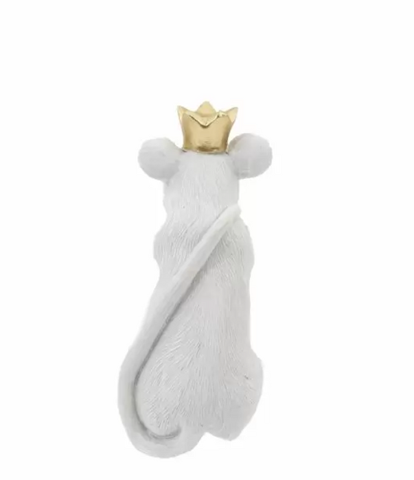 Mouse King Pot Hanger White and Gold 2 pack