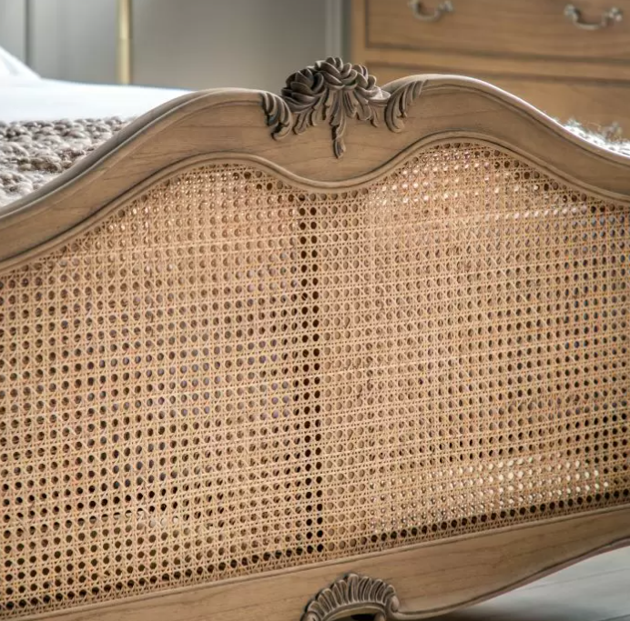 Bordeaux Weathered Ash French-Style Kingsize Bedstead