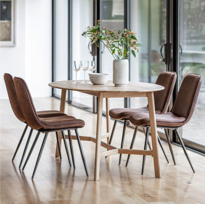 Naples Dining Table, Solid Oak, Oval