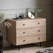 Ashdown Natural Oak Veneer 3 Chest of Drawers