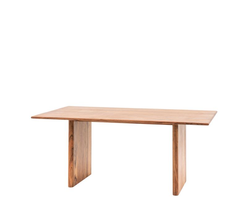 Priory Rectangle Dining Table, Natural Acadia Wood  - Small