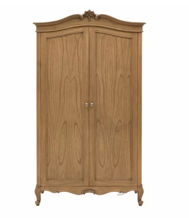 Bordeaux Weathered Ash French-Style Wardrobe