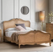 Chic Super King Cane Bed Weathered