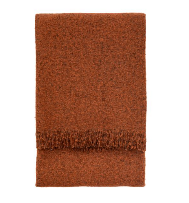 Melange Acrylic Throw Rust