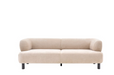 Siena 3 Seater Sofa in Stone Beige Fabric