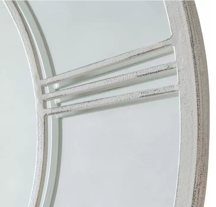 Longfield Outdoor Garden Mirror, Distressed White  (Dueback In 08/12/24