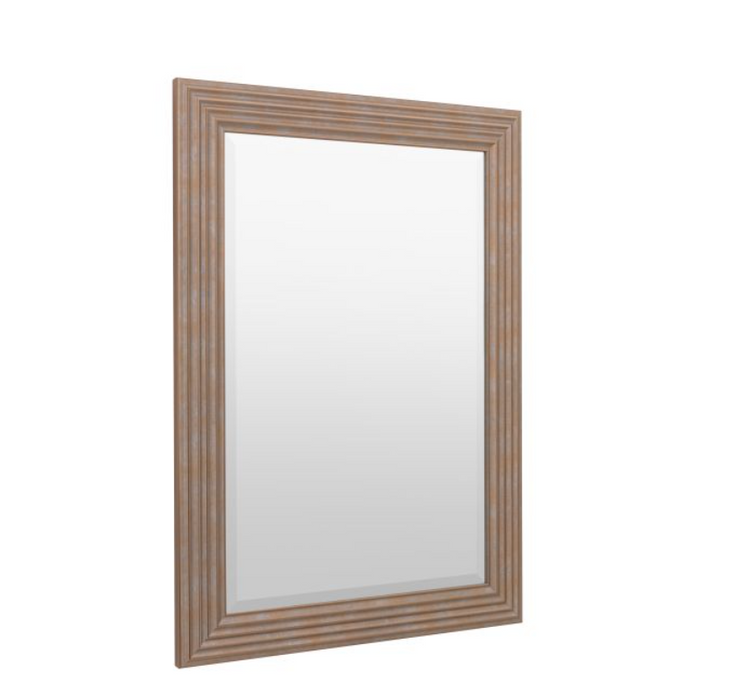 Whitechapel Rustic Gold Ridged Rectangular Mirror