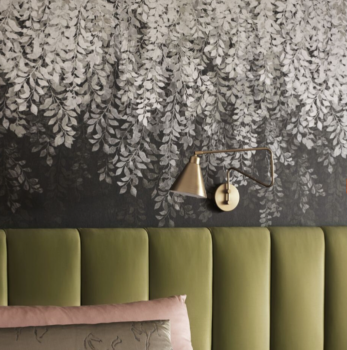 Zoffany Wallpaper - Kensington Walk- Tyndall Vine - Black