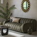 Milan 3 Seater Sofa in Moss Green Fabric