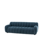 Milan 3 Seater Sofa in Dusty Blue Fabric