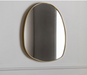 Holworth Pebble-Shaped Gold Frame Mirror