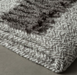 Herringbone Faux Mohair Throw Grey