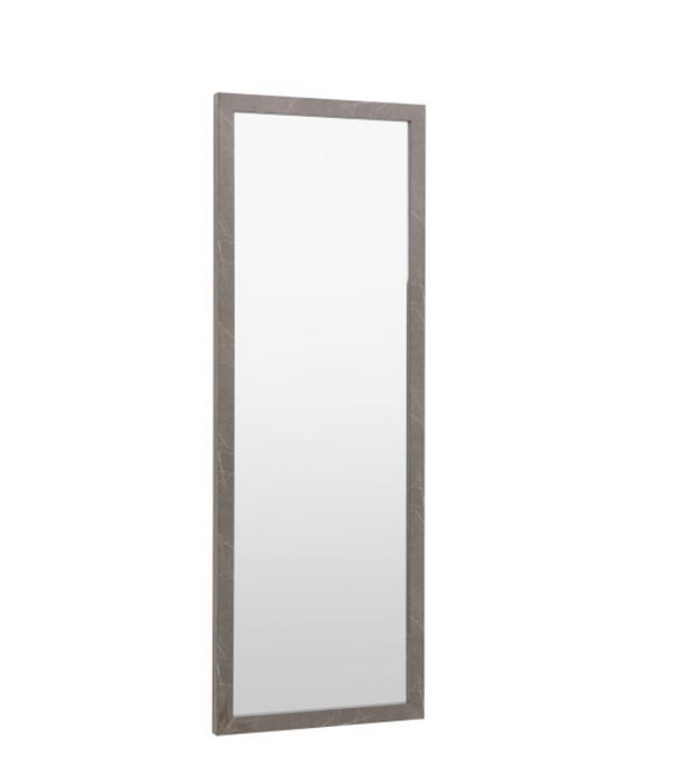 Romano Marbled Design Wrapped Grey Leaner Mirror