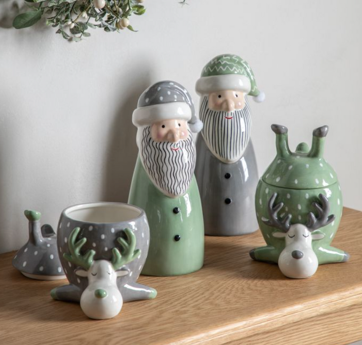  Green Santa Decor Large