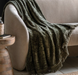 Willow Chenille Khaki Throw