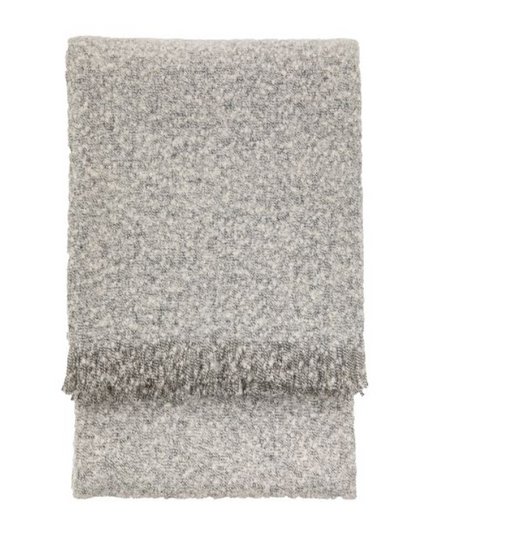 Melange Acrylic Throw Grey