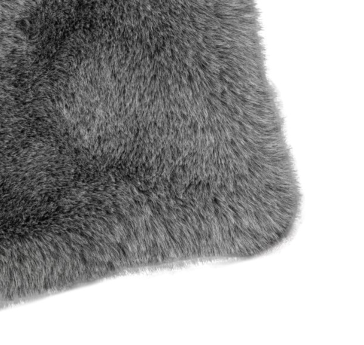 Roscose Faux Fur Throw Smoked Grey