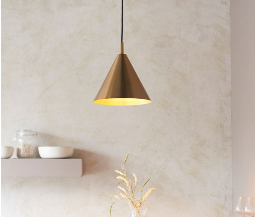 Cape Antique Brass Pendant Light