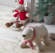 Peter Polar Bear Doorstop Cream/Red