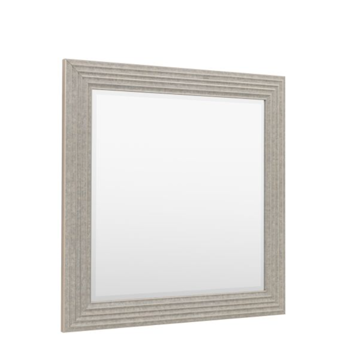 Whitechapel Rustic Silver Ridged Square Mirror