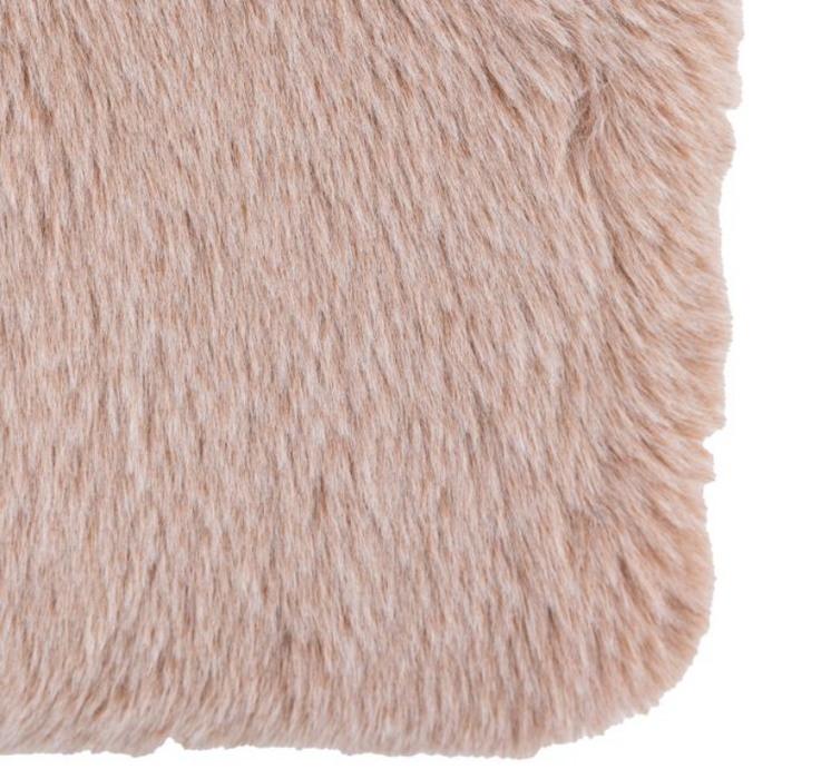 Juniper Faux Fur Mauve Throw Small